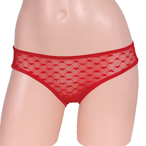 絶妙バランス編み上げフルバック レッドZ0322